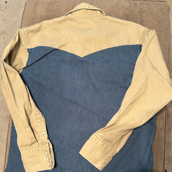 Wrangler Vintage Western Denim Shirt Size Large - Picture 4 of 4